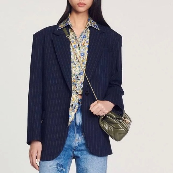 Diane Pinstriped Blazer - Picture 2 of 7